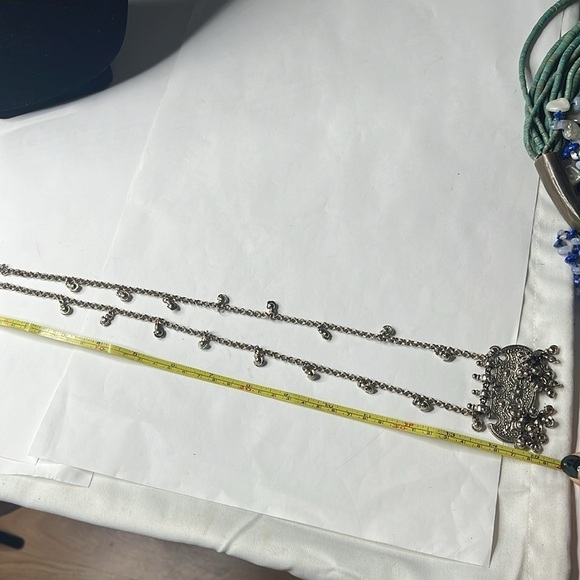 Accessocraft NYC Silvertone Etched Metal 15” Long Necklace - Picture 6 of 8